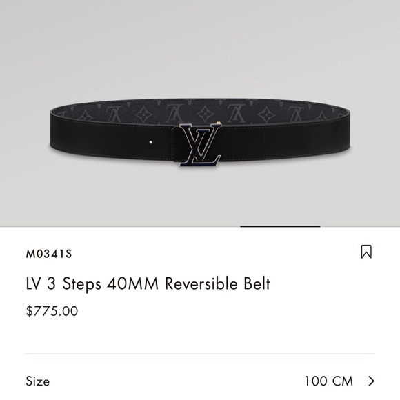 Louis Vuitton 3 Steps 40MM Reversible Belt - Picture 4 of 5